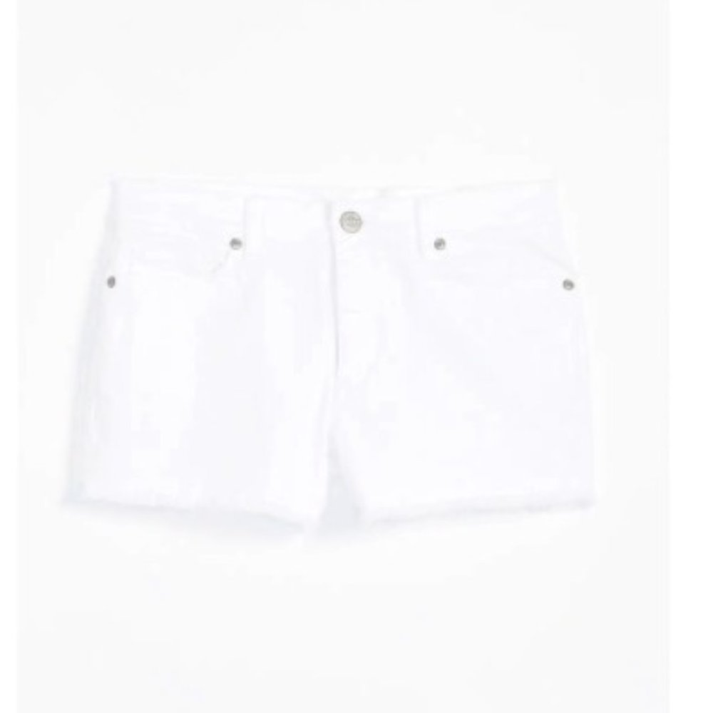 White denim shorts